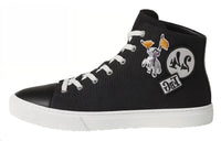 HERMES Illico High-Top Skateboard Shoes Men's Black
