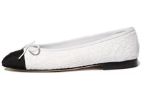 CHANEL Casual Single Shoes Women's White Black