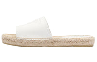 PRADA Abrasion Resistant Slide Slippers Women's White