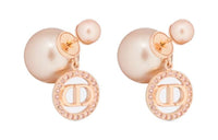 DIOR Resin Earrings Women's Pink