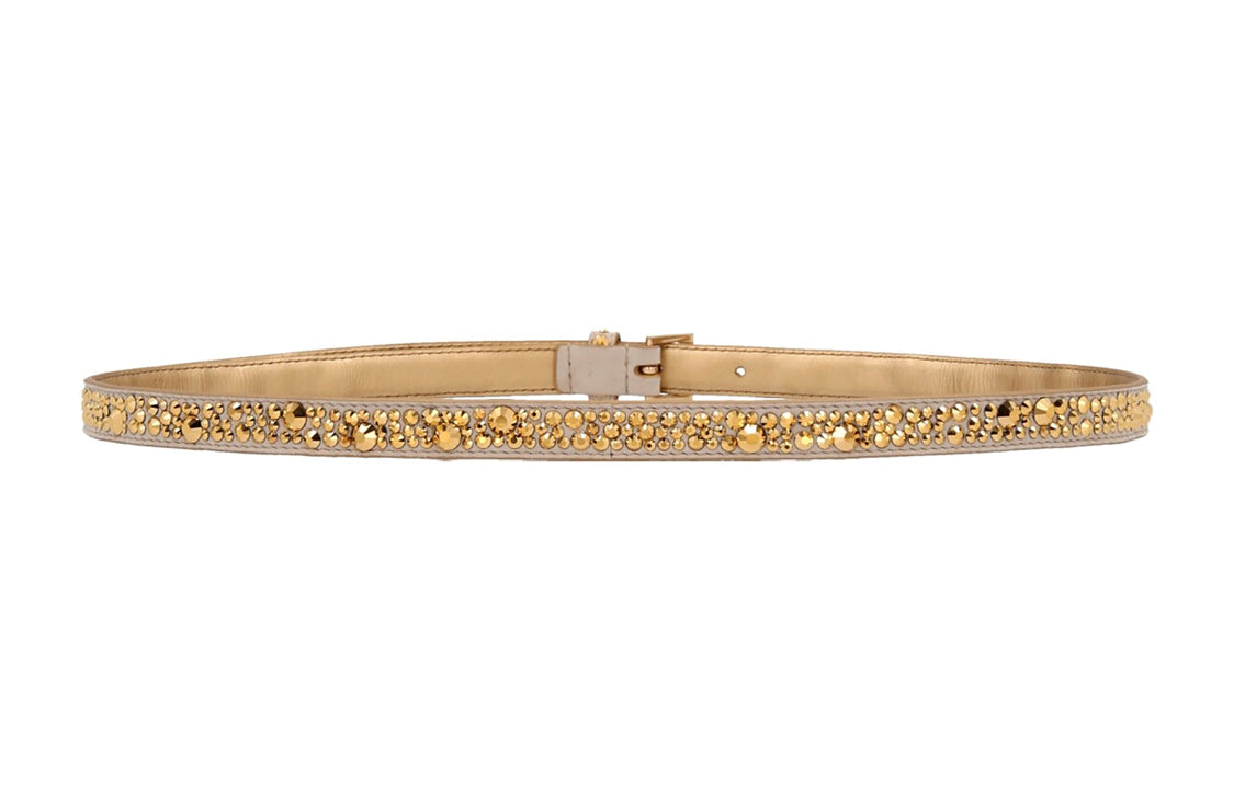 PRADA All Over Crystal Embellished Belt