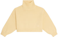 CELINE Cashmere Sweater Women's Light Yellow