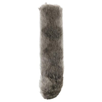 SAINT LAURENT Silk Modified Acrylic Acrylic Scarves Women's Graphite