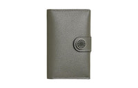 HERMES R.M.S Evercolor Calfskin Card Holder Regular Women's Gray Green