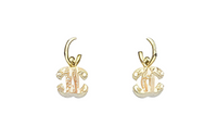 CHANEL - Earrings Women's Pink White