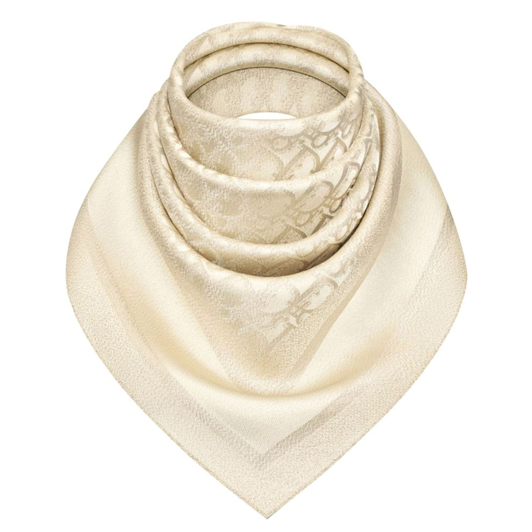 DIOR - Silk Scarves Women's Gold