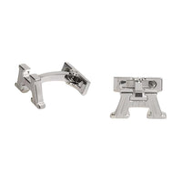 HERMES Metal Cufflinks Men's Silver