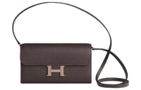 HERMES Constance To Go Epsom Leather Handheld Shoulder Bag Crossbody Bag Wallet Regular Women's 46 Ebony