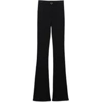PRADA Low Rise Ribbed Knit Trousers