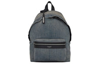 SAINT LAURENT City Denim Backpack Mini Women's Shadow Dark Blue