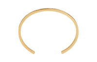 CELINE Paris Thin Cuff In Brass With Gold Finish