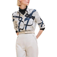 HERMES FW24 Shirt Women's Natural White