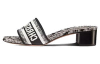 DIOR Dway Slide Slippers Women's Black White