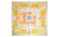 HERMES Silk Scarves Women's Yellow