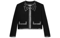 CELINE Embroidered Bow Detailed Cardigan