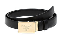 PRADA Leather Belts Women's Black