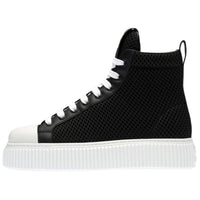 MIU MIU Skateboard Shoes Women's High-Top Black