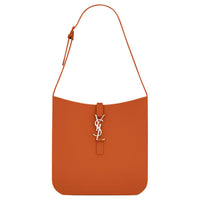 SAINT LAURENT Soft Rubber Handbag Shoulder Bag Women's Pumpkin