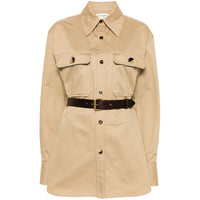SAINT LAURENT Belted Saharienne Shirt