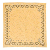 MIU MIU Fabric Silk Scarves Women's Yellow