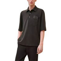 HERMES Polo Shirt Men's Dark Brown