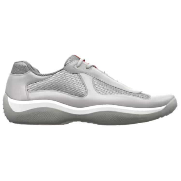 PRADA America's Cup Low Top Casual Shoes 3.5cm Unisex Gray