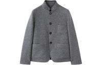 Loro Piana Mini Spagna Jacket Jackets Coats Women's Gray