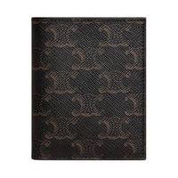 CELINE Triomphe Canvas Wallet Regular Men's Black