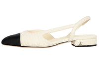 CHANEL Stylish Sandals Women's Ivory White