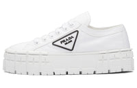 PRADA Double Wheel Re nylon Gabardine Sneakers 'White' Women's