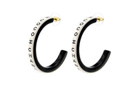 CHANEL Earrings Women's Black