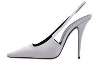 SAINT LAURENT Blade Slim Heel High Heels 10cm Women's Light Blue
