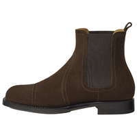 HERMES Jury Short Chelsea Boots Men's Brown