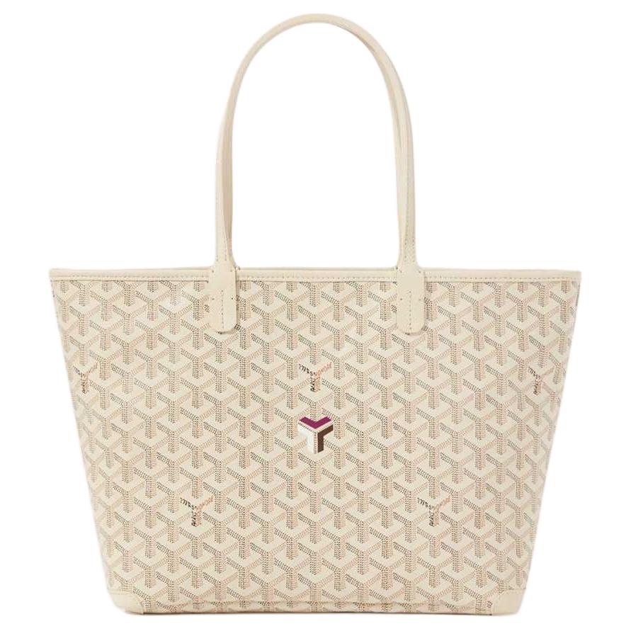 GOYARD Artois Canvas Bag Tote Bag Shopping Bag Handbag Small Size Women's Sand Stone