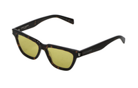SAINT LAURENT Irregular Shape Sunglasses Women's Tortoiseshell