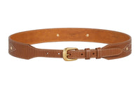 CELINE Leather Belts Women's Camel
