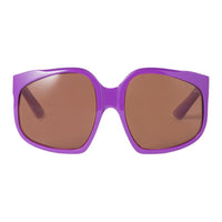 MIU MIU Acetate Irregular Shape Sunglasses Women's Purple