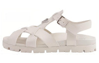 PRADA Rubber Strap Sandals Men's Beige