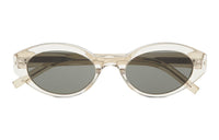 SAINT LAURENT Oval-frame Transparent Sunglasses