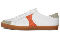 CELINE Triomphe Low-Top Stylish Skateboarding Shoes Women's White Orange