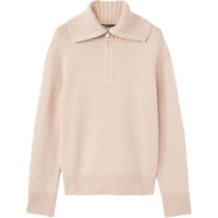 Loro Piana FW24 Cashmere Sweater Women's Rouge Beige Mixed Color