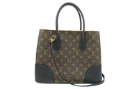 LOUIS VUITTON Canvas With Leather Shoulder Bag Crossbody Bag Handbag Women's Brown