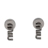 MIU MIU Brass Earrings Women's Silver