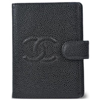 CHANEL Fish Paste Leather Laptop Unisex Black