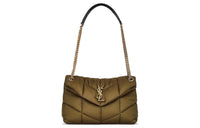 SAINT LAURENT Nylon Handbag Shoulder Bag Crossbody Bag Women's Army Green