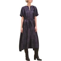 HERMES Short-Sleeved Dresses Women's Amethyst