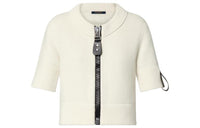 LOUIS VUITTON Xxl Zipper Three-Quarter Sleeves Cardigan