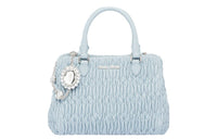 MIU MIU Lambskin Handbag Women's Sky Blue