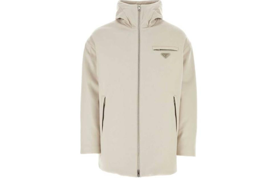 PRADA Zip-Up Hooded Down Jacket