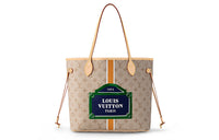 LOUIS VUITTON Neverfull Mm Beige/Ocher